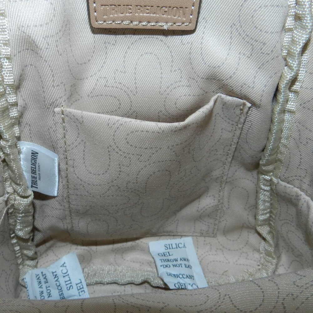 True Religion Stitched Horseshoe Sling Bag light Blue NWT! - Picture 10 of 16